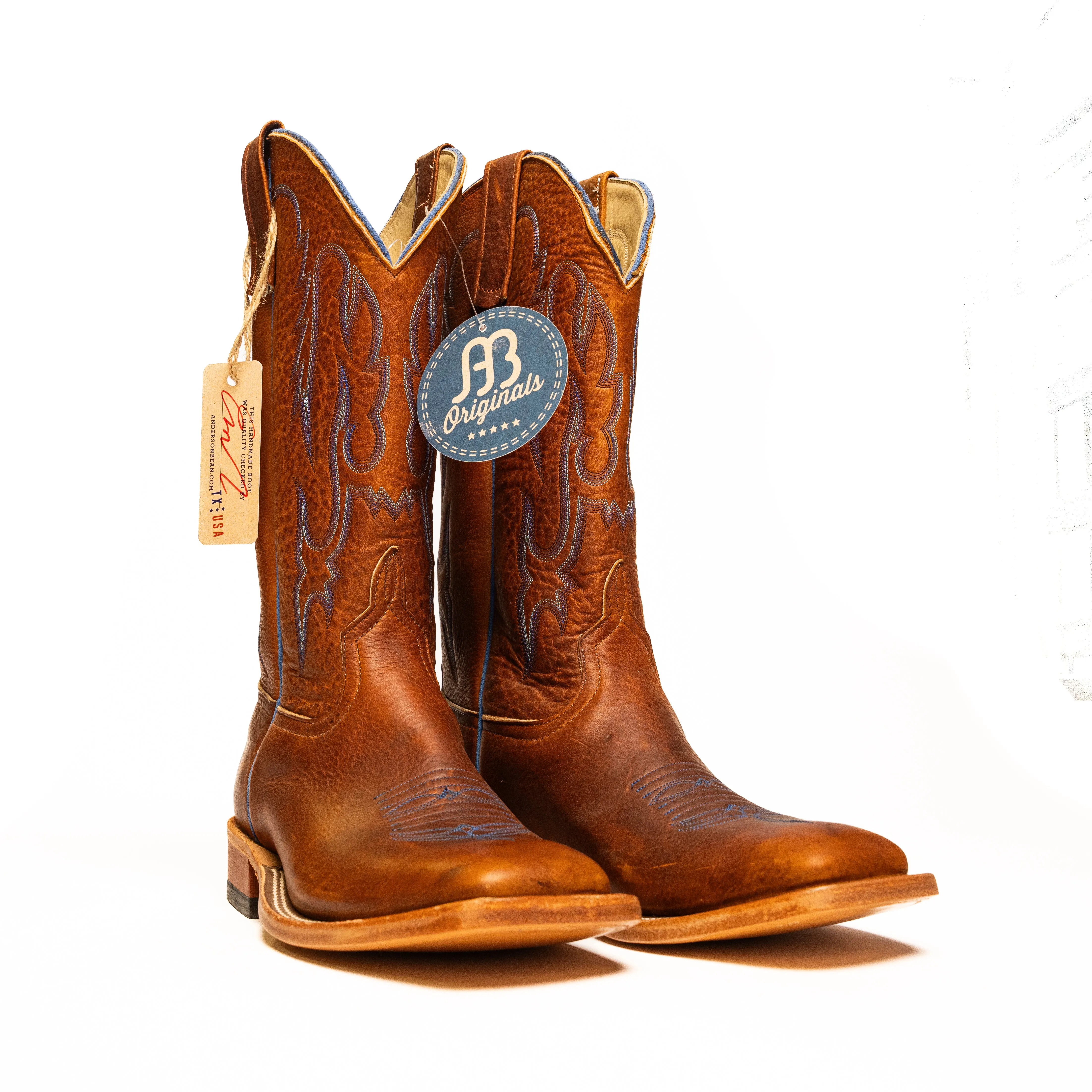 Anderson Bean Ochre Worn Saddle with Saddle Top
