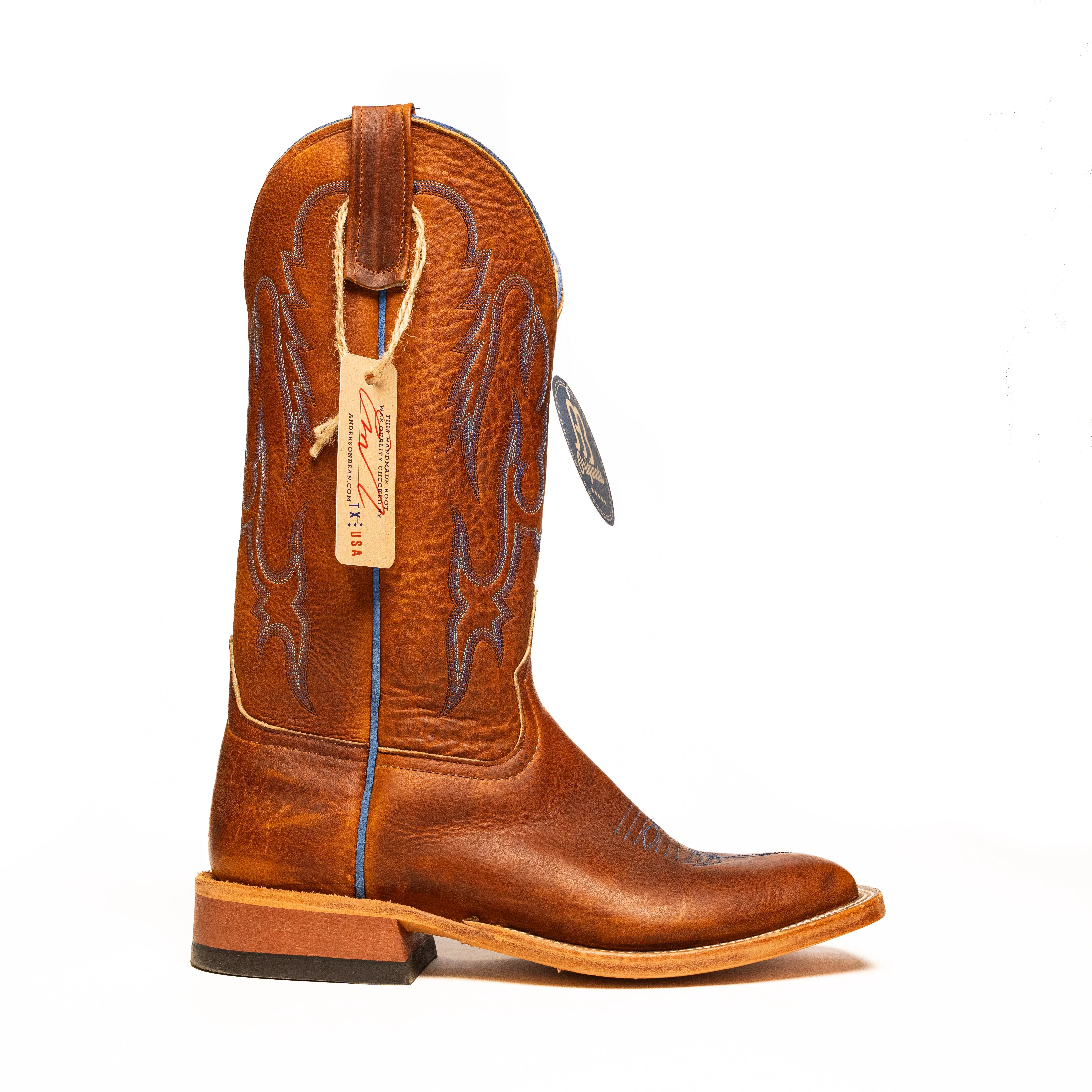 Anderson Bean Ochre Worn Saddle with Saddle Top