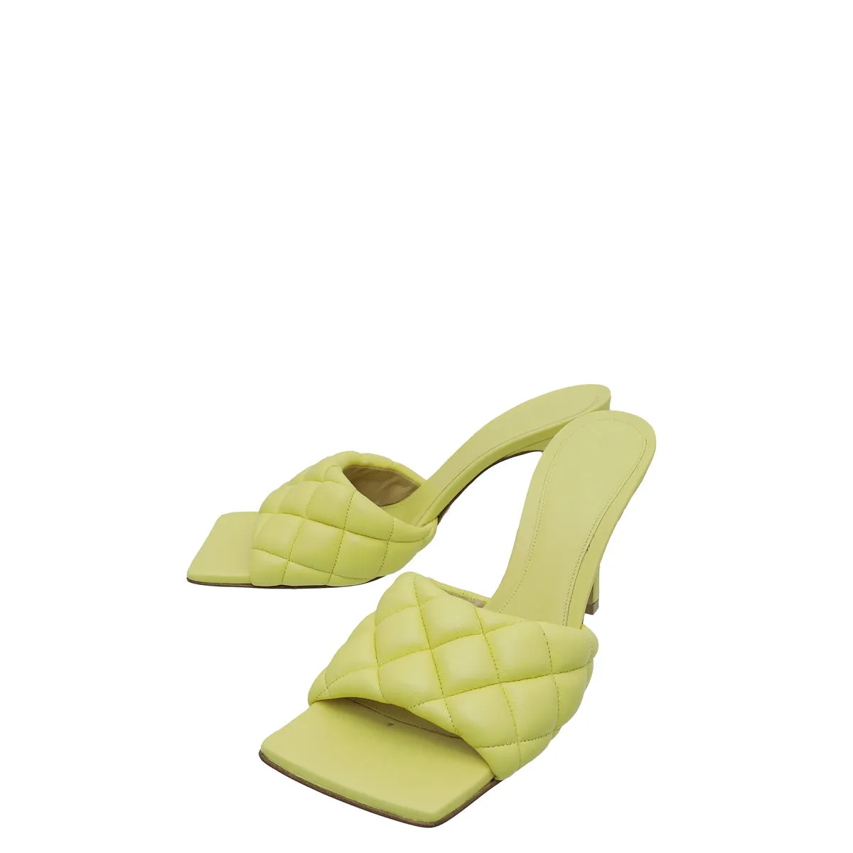 Bottega Veneta Lemonade Nappa Padded Mules 39