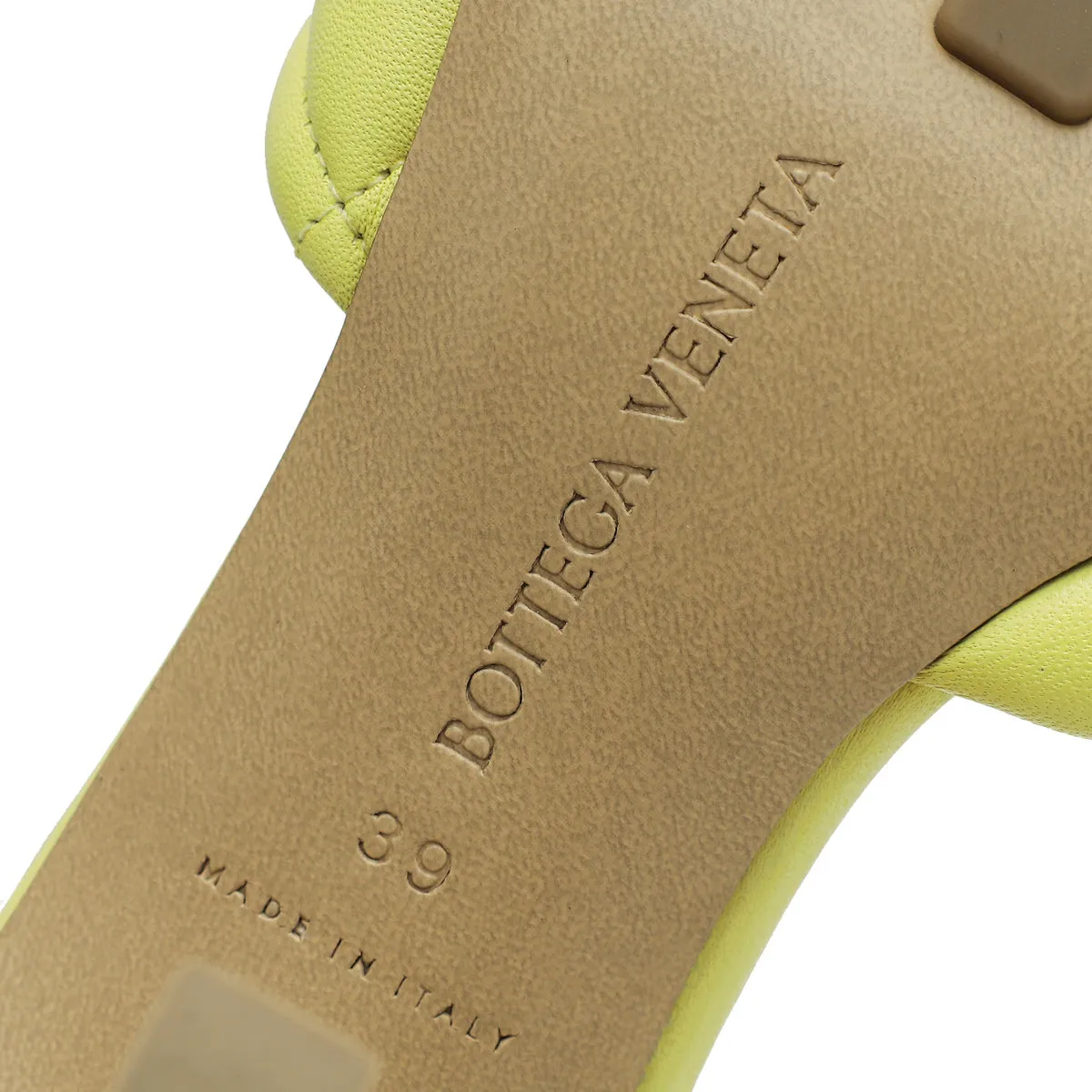 Bottega Veneta Lemonade Nappa Padded Mules 39