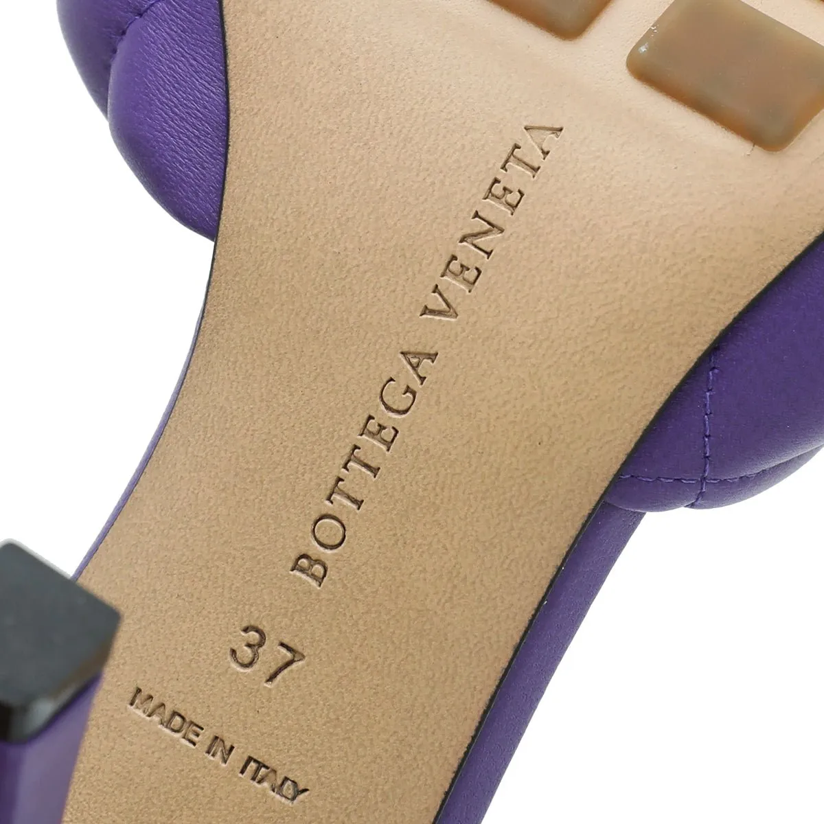 Bottega Veneta Purple Padded Mules 37