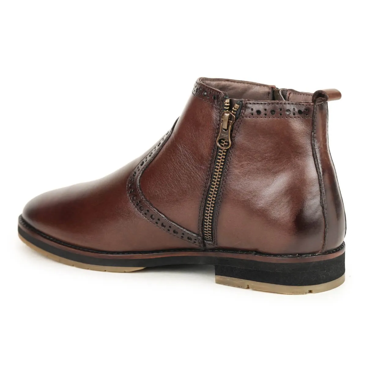 Britmen 4695 Ankle Brogue Chelsea Boots Men