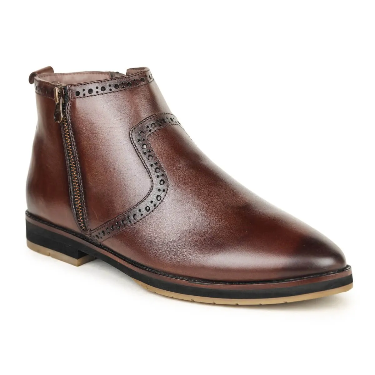 Britmen 4695 Ankle Brogue Chelsea Boots Men