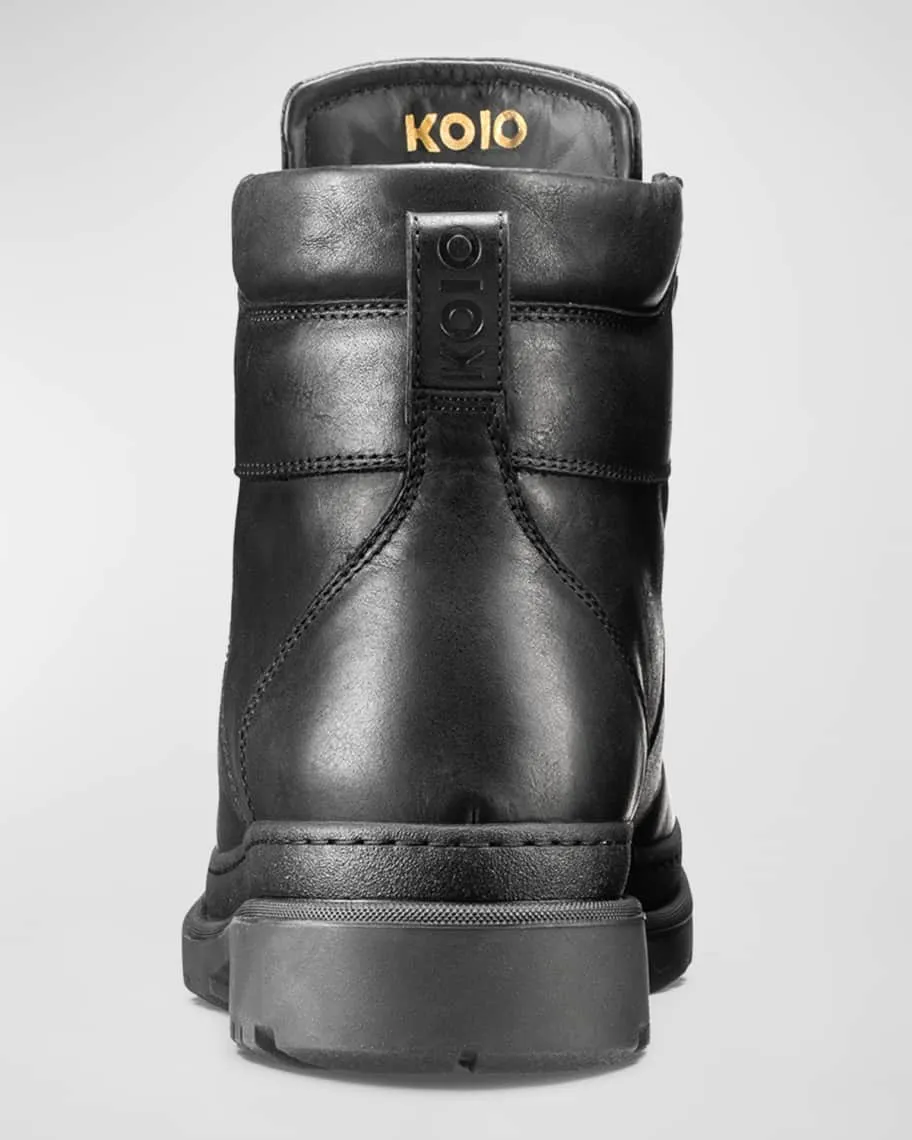 Brixen Men's Lace-up Hiking Boots with Koio Sheep Wool Lining