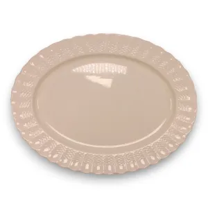 Copeland Spode Chelsea Wicker 15" Oval Serving Platter England Vintage 1950's
