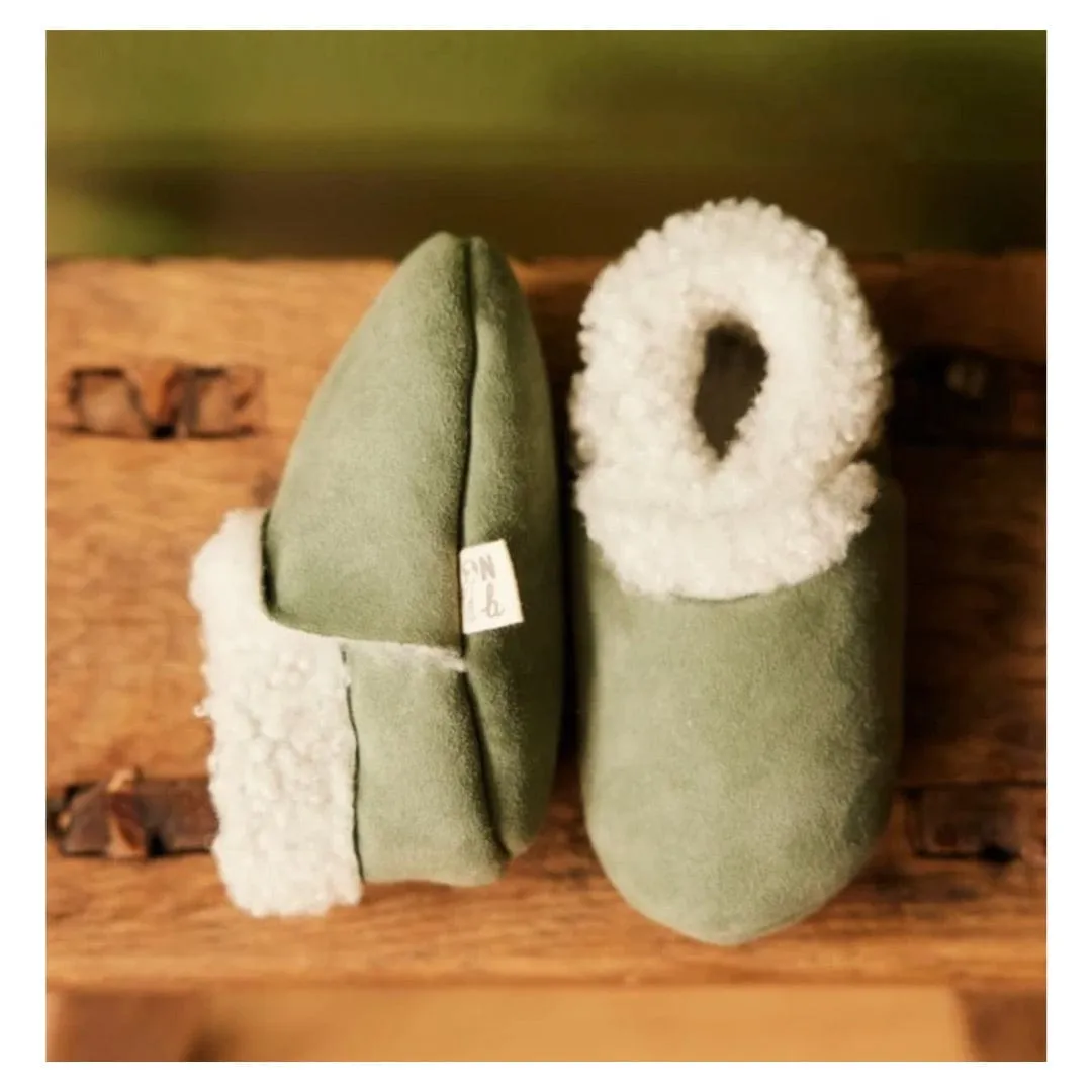 Lambskin Booties - Lilypad