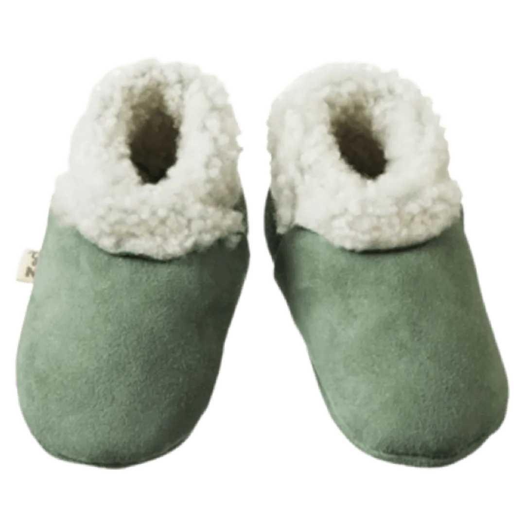 Lambskin Booties - Lilypad